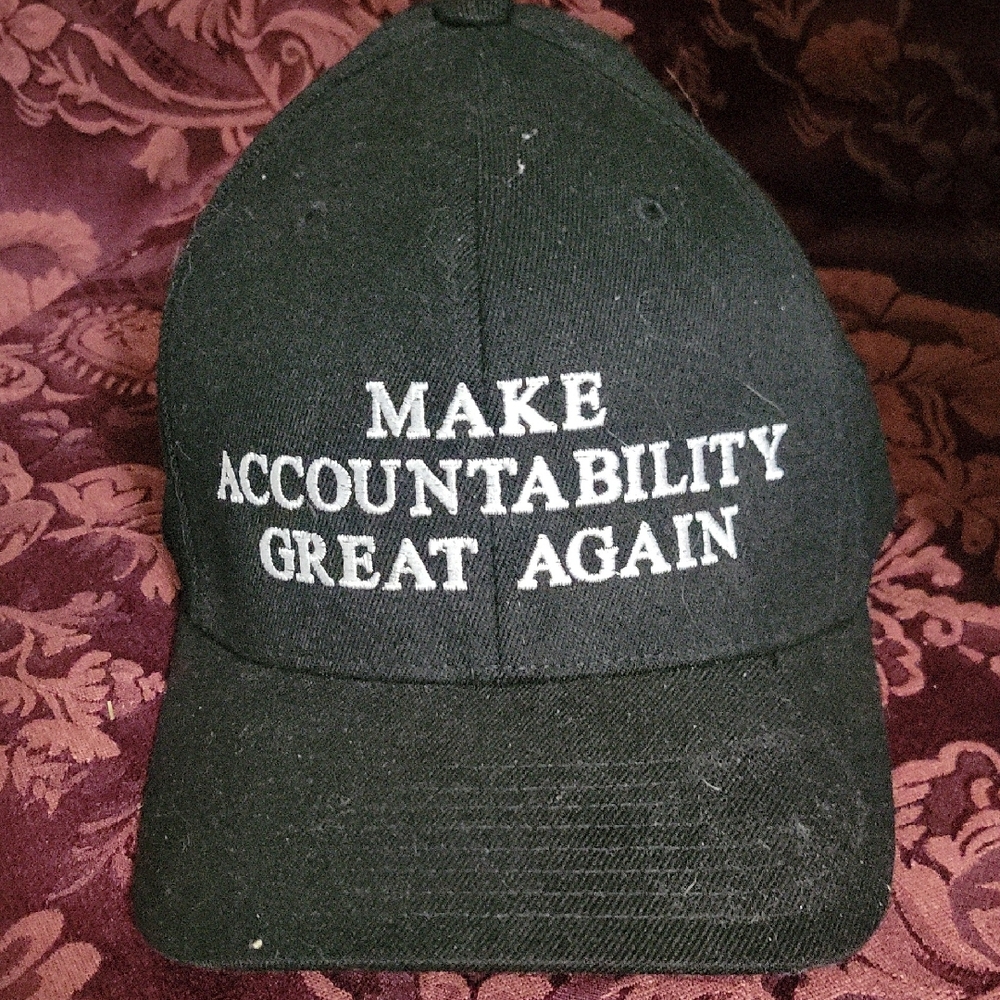 Black Make Accountability Great Again Baseball Hat Cap